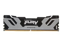 Kingston FURY Renegade - DDR5 - module - 24 Go: 1 x 24 Go - DIMM 288 broches - 7200 MHz / PC5-57600 - CL38 - 1.1 V - mémoire sans tampon - on-die ECC - noir, argent KF572C38RS-24